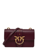 Pinko borsa Love Bag One Mini New Buckle bordeaux oro