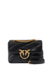 Pinko borsa Love Bag Puff Mini in pelle nero oro