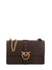 Pinko borsa Love Bag One Classic in seta marrone oro