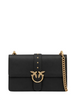 Pinko borsa Love Bag One Classic in seta nero oro
