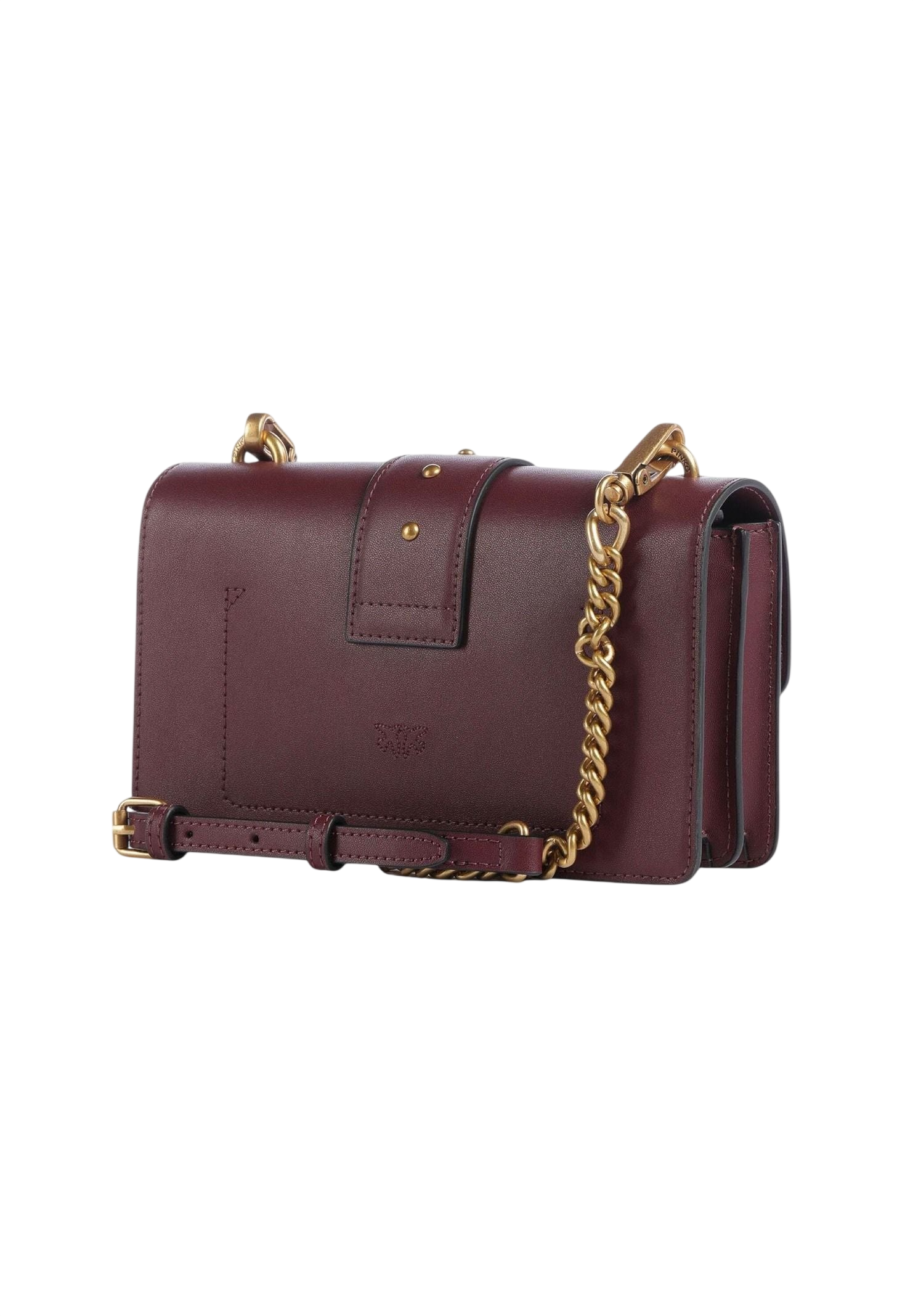 Pinko borsa Love Bag One Mini in pelle bordeaux oro 107622-A0F1 WW5Q PINKO 