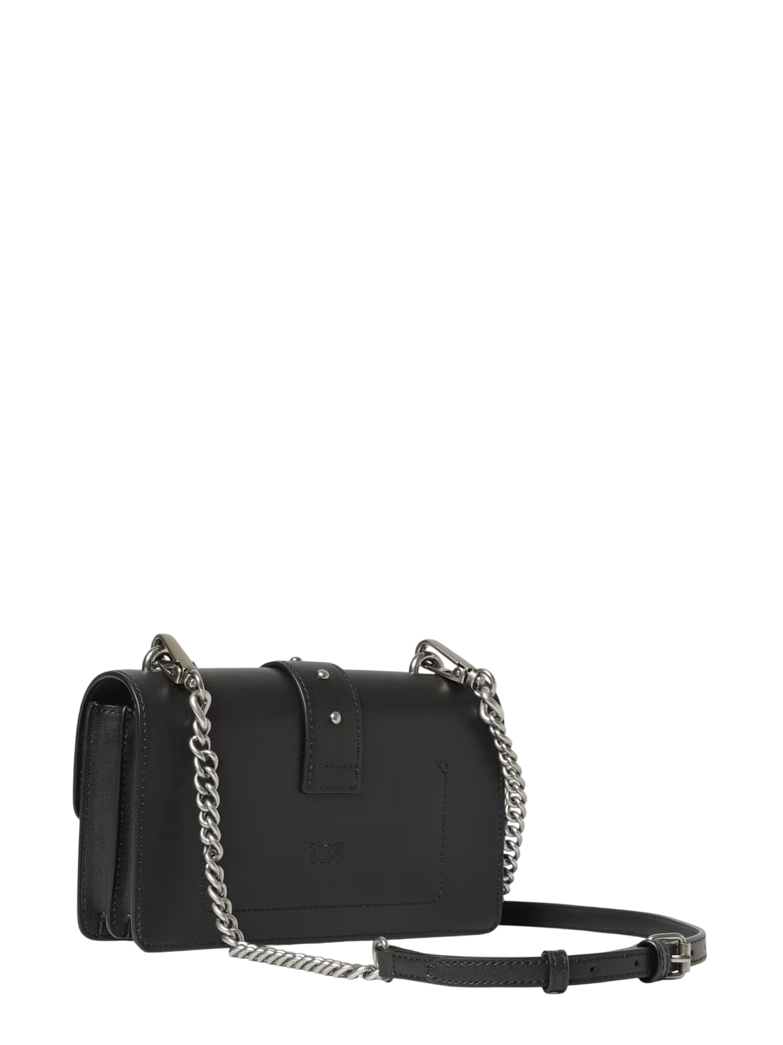 Pinko borsa Love Bag One Mini in pelle nero argento 107622-A0F1 Z99O PINKO 