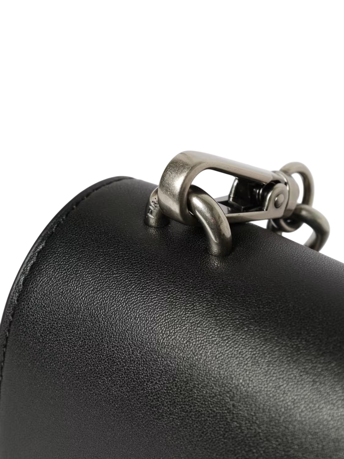 Pinko borsa Love Bag One Mini in pelle nero argento 107622-A0F1 Z99O PINKO 