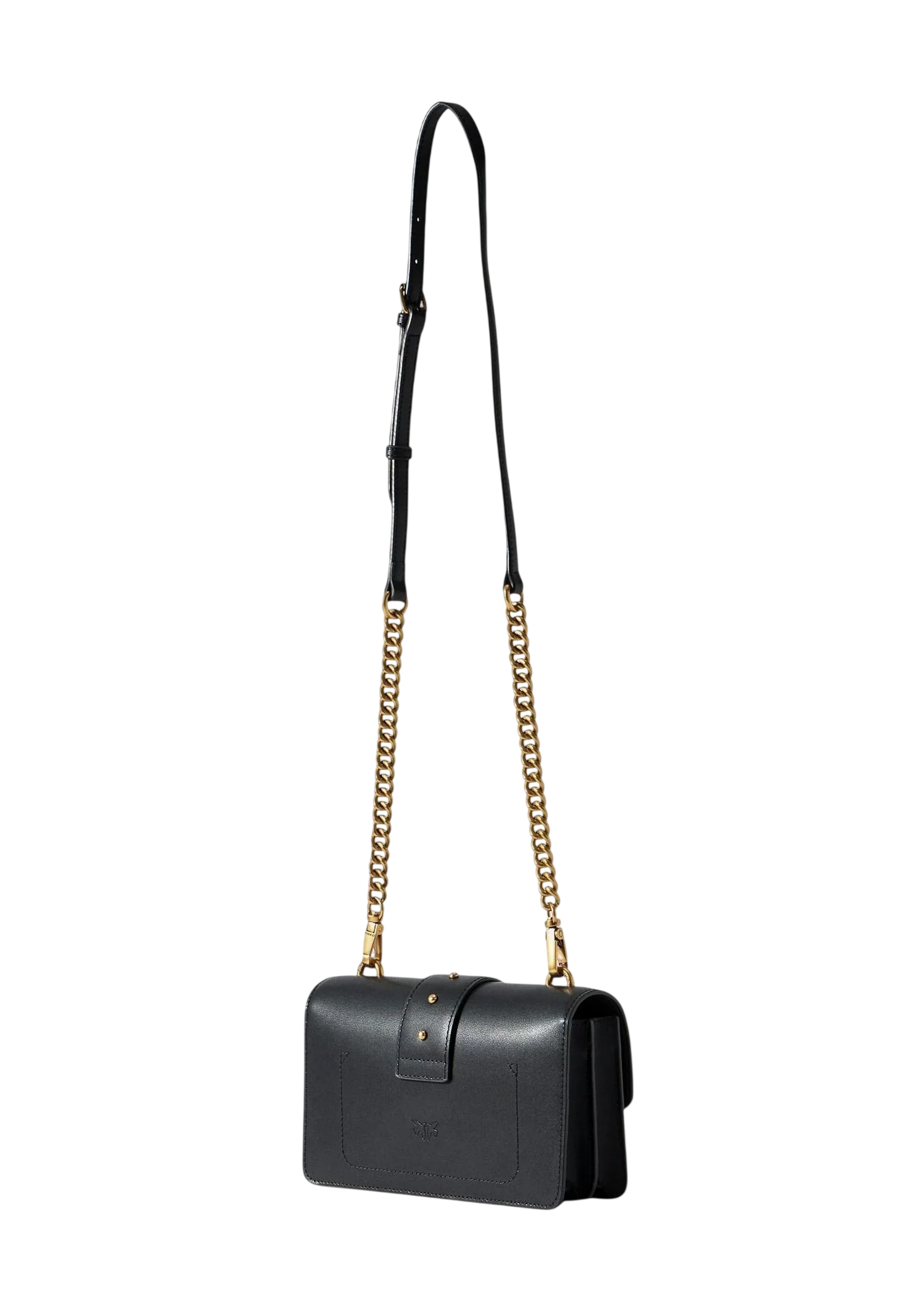 Pinko borsa Love Bag One Mini in pelle nero oro 107622-A0F1 Z99Q PINKO 