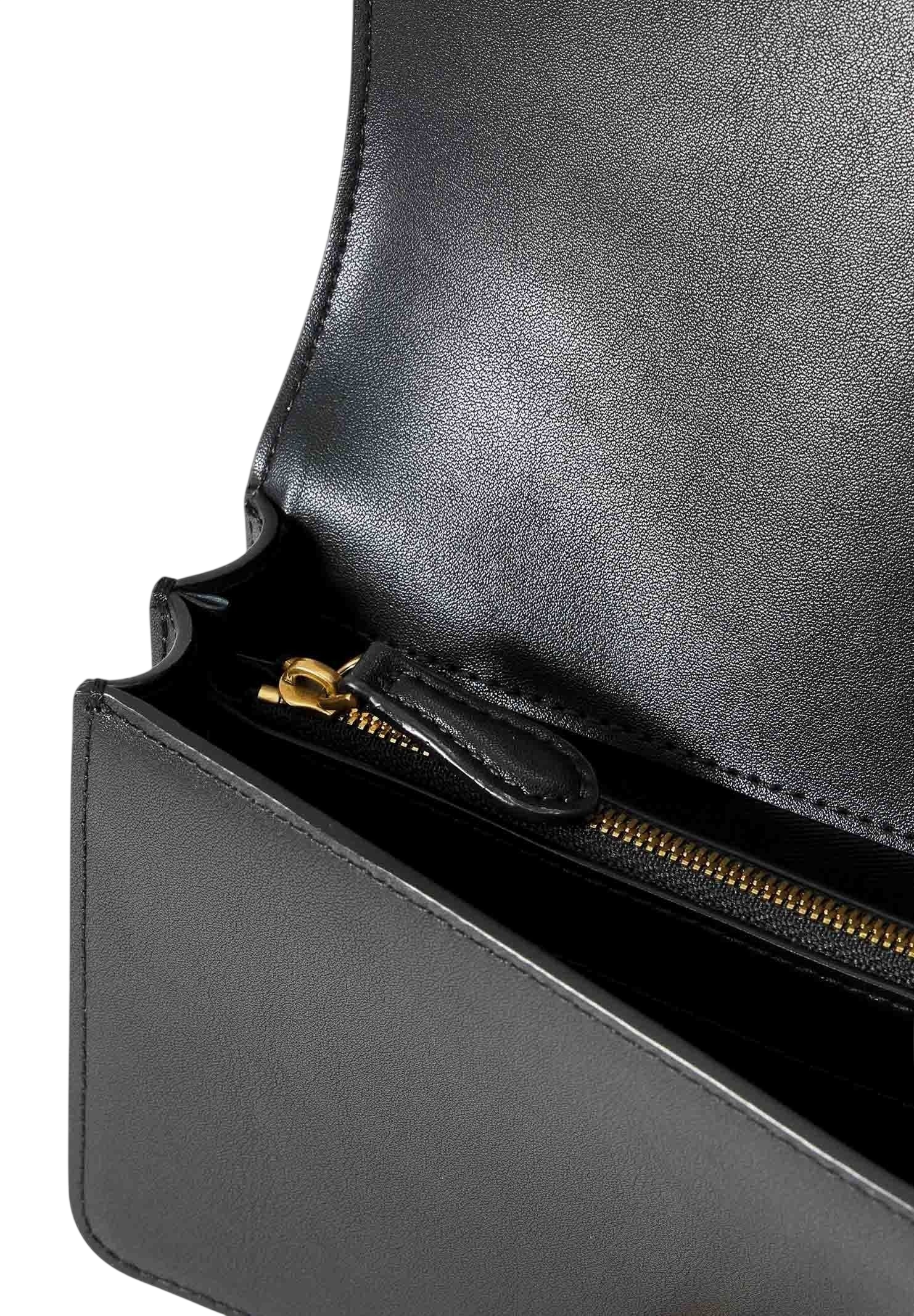 Pinko borsa Love Bag One Mini in pelle nero oro 107622-A0F1 Z99Q PINKO 