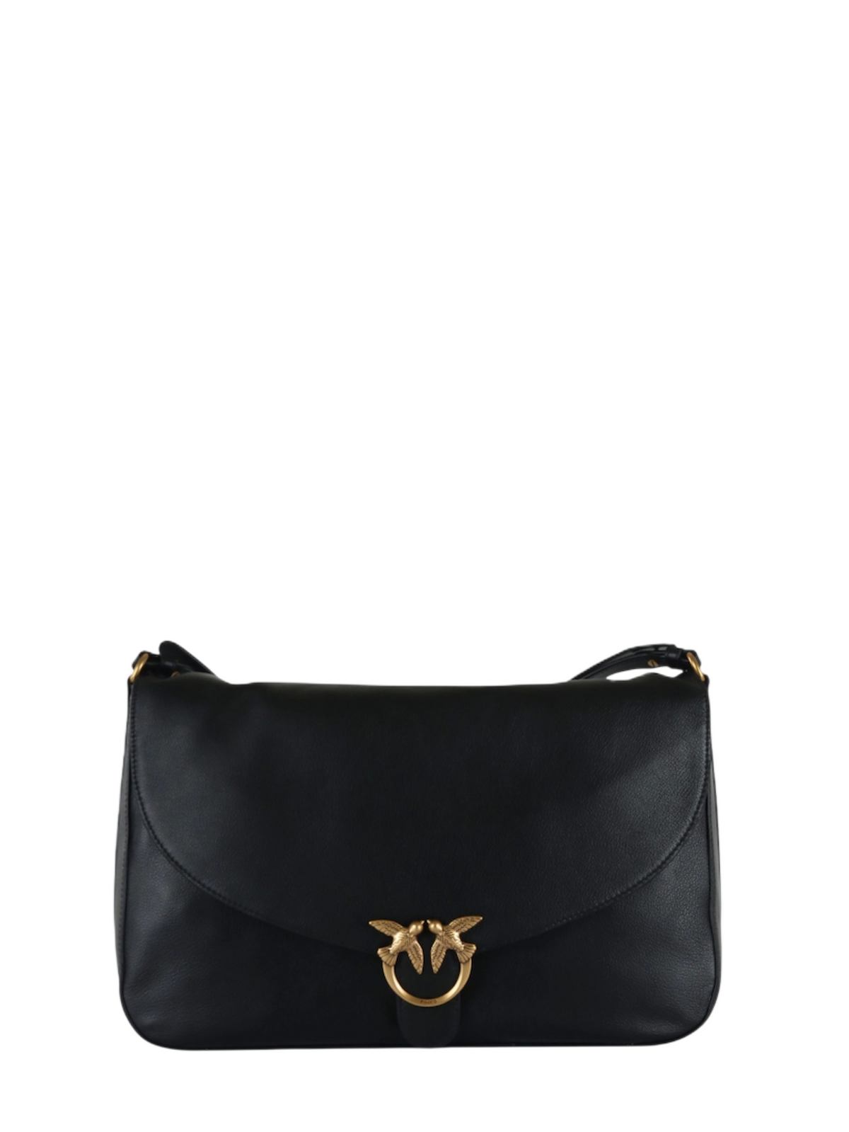Pinko borsa Love Bag Satchel Big in pelle nero oro 107915-A3LW Z99Q PINKO 
