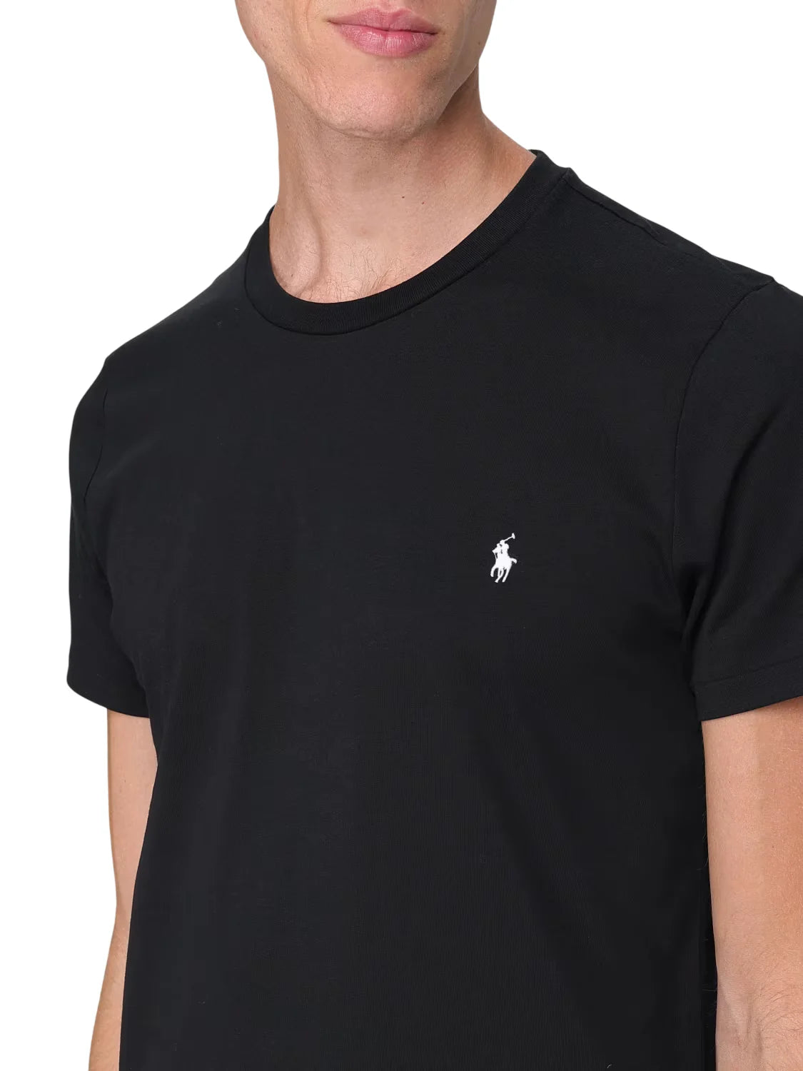Polo Ralph Lauren T-shirt manica corta uomo in jersey nero 714844756 006 RALPH LAUREN 