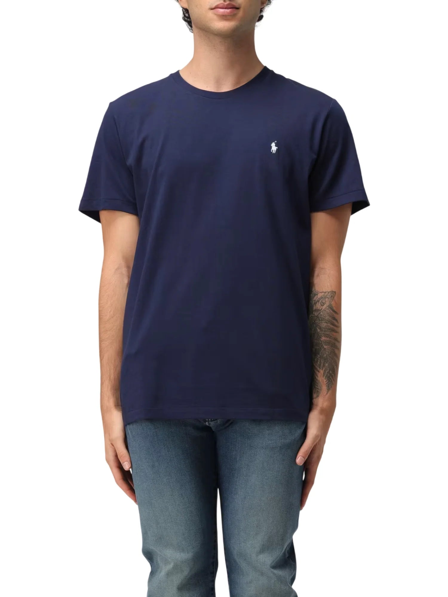 Polo Ralph Lauren T-shirt manica corta uomo in jersey blu 714844756 007 RALPH LAUREN 