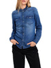 Vero Moda camicia di jeans donna lavaggio blu
