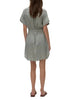 Vero Moda abito chemisier corto donna a righe verde bianco