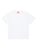 Diesel T-shirt manica corta Tmarcus con logo iconico bianco