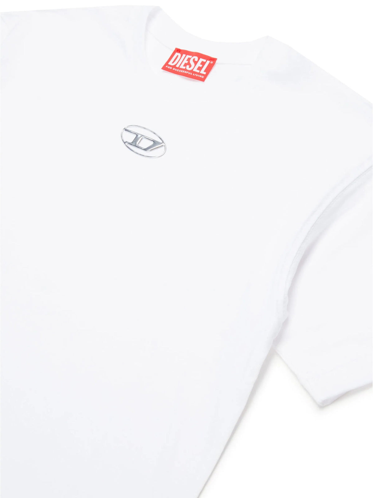 Diesel T-shirt manica corta Tmarcus con logo iconico bianco J02022-00YI9 K100 DIESEL 