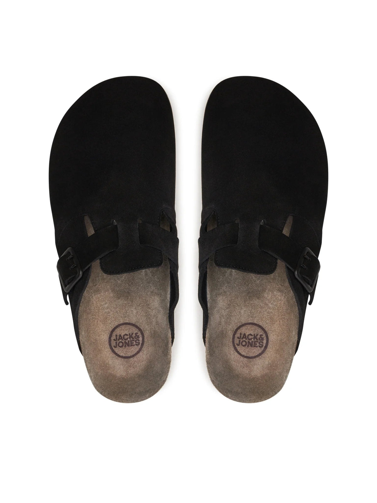 Jack&Jones ciabatte mules in suede antracite 12251192 ANTHRACITE JACK&JONES 