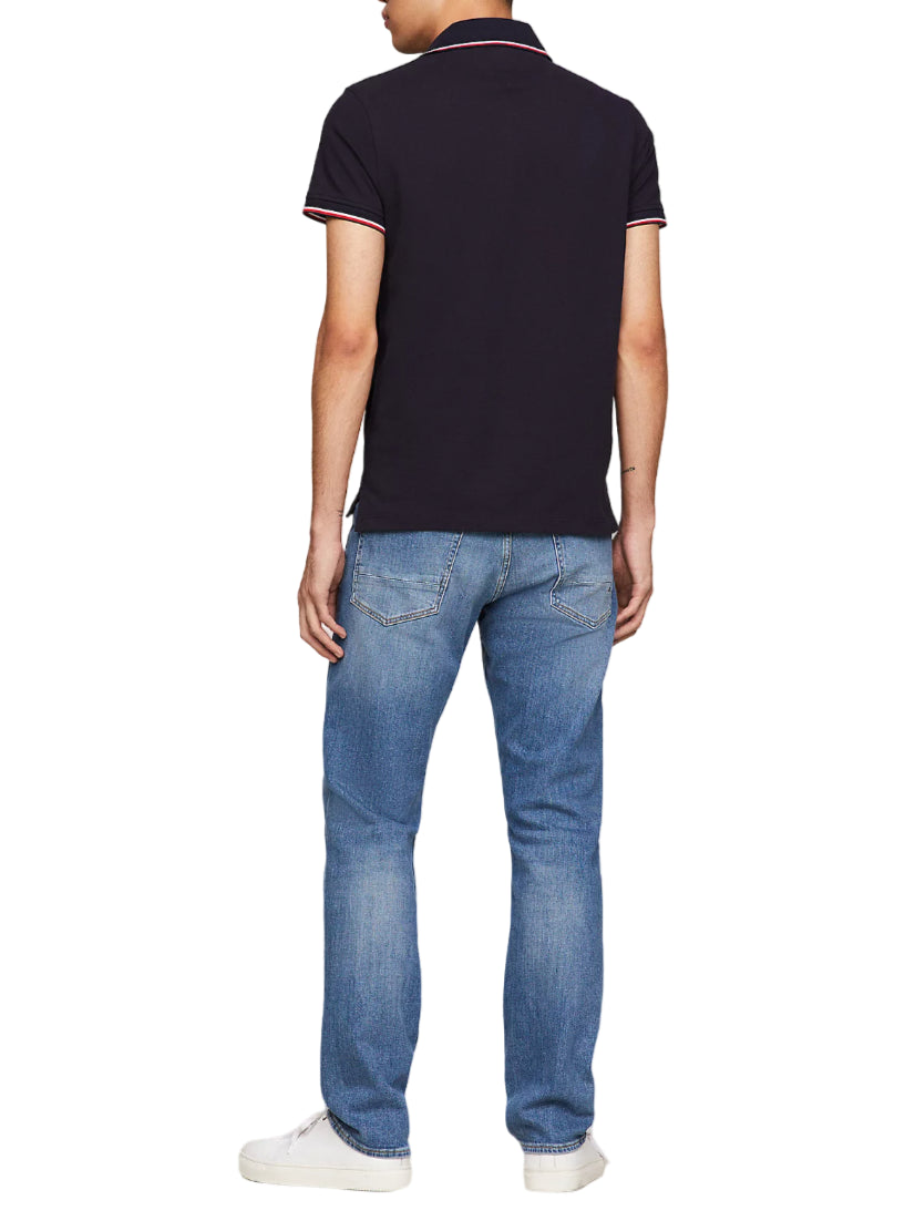Tommy Hilfiger polo manica corta 1985 slim fit blu MW0MW30750 DW5 Tommy Hilfiger 