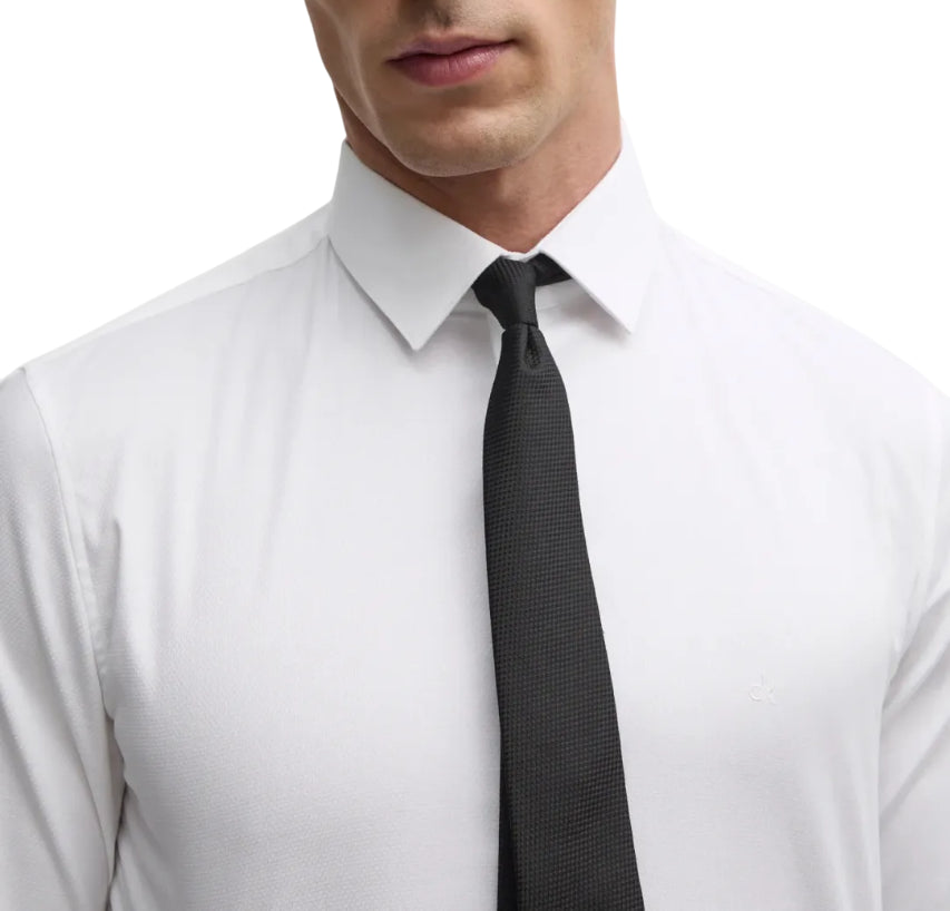 Calvin Klein camicia manica lunga slim fit bianco K10K114298 YAF Calvin Klein 