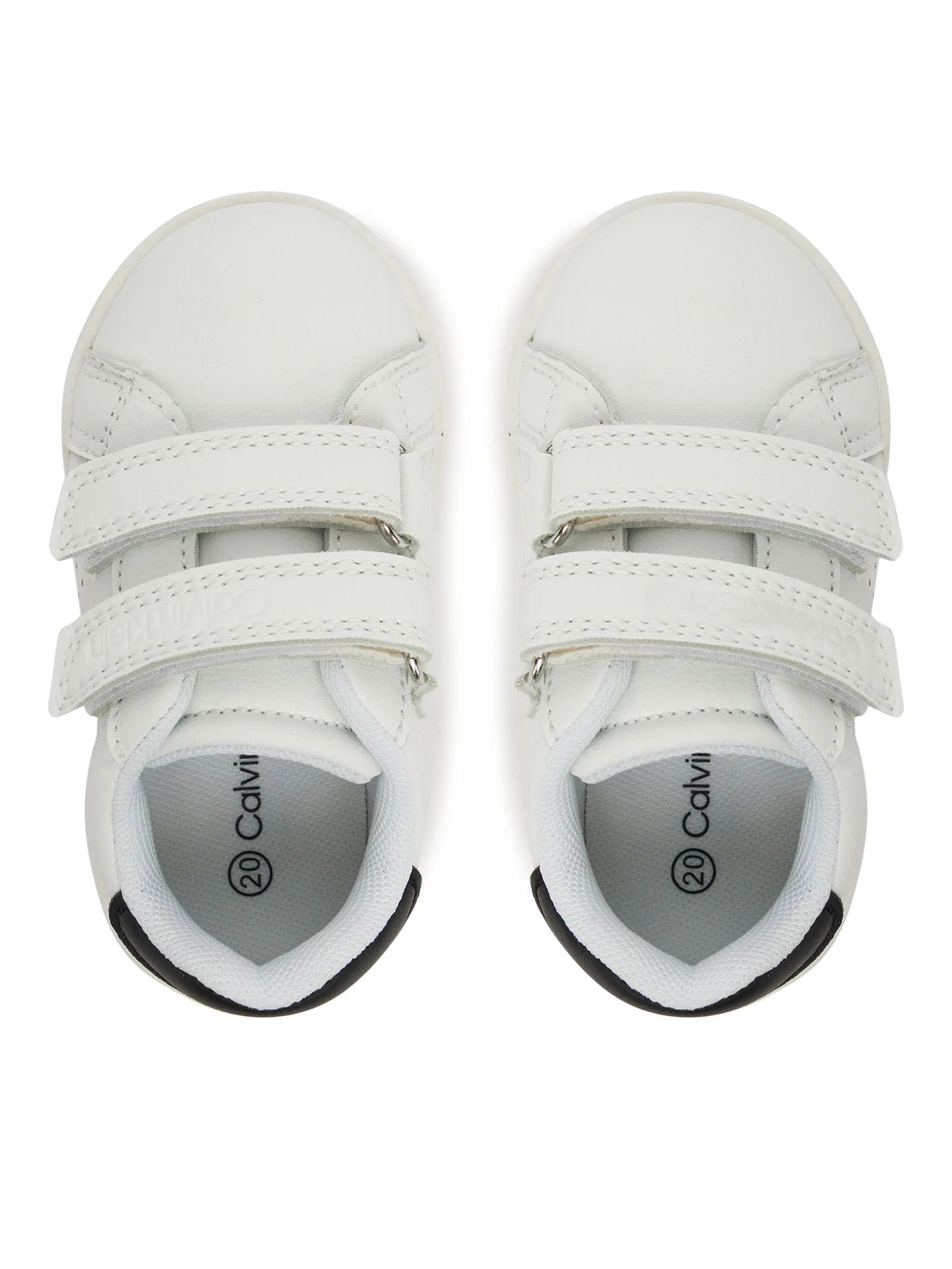 Calvin Klein Jeans sneakers in ecopelle con strappi bianco nero V1X9-82074-1355 X002 Calvin Klein Footwear 