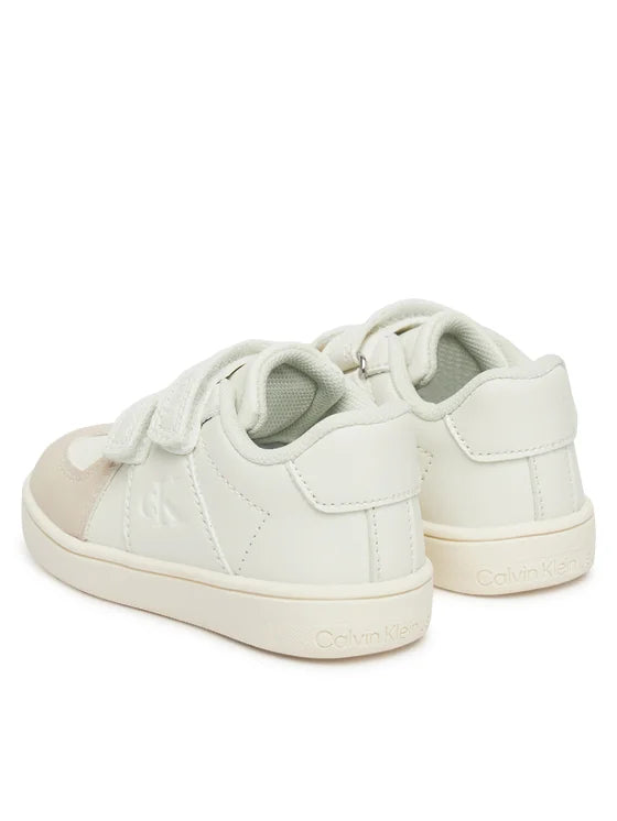 Calvin Klein Jeans sneakers in ecopelle e suede con velcro bianco V1X9-82075-1269 B057 Calvin Klein Footwear 