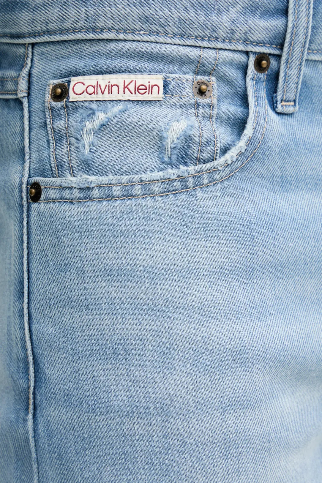 Calvin Klein Jeans jeans gamba dritta lavaggio blu LV04RB706G UBE Calvin Klein Jeans 