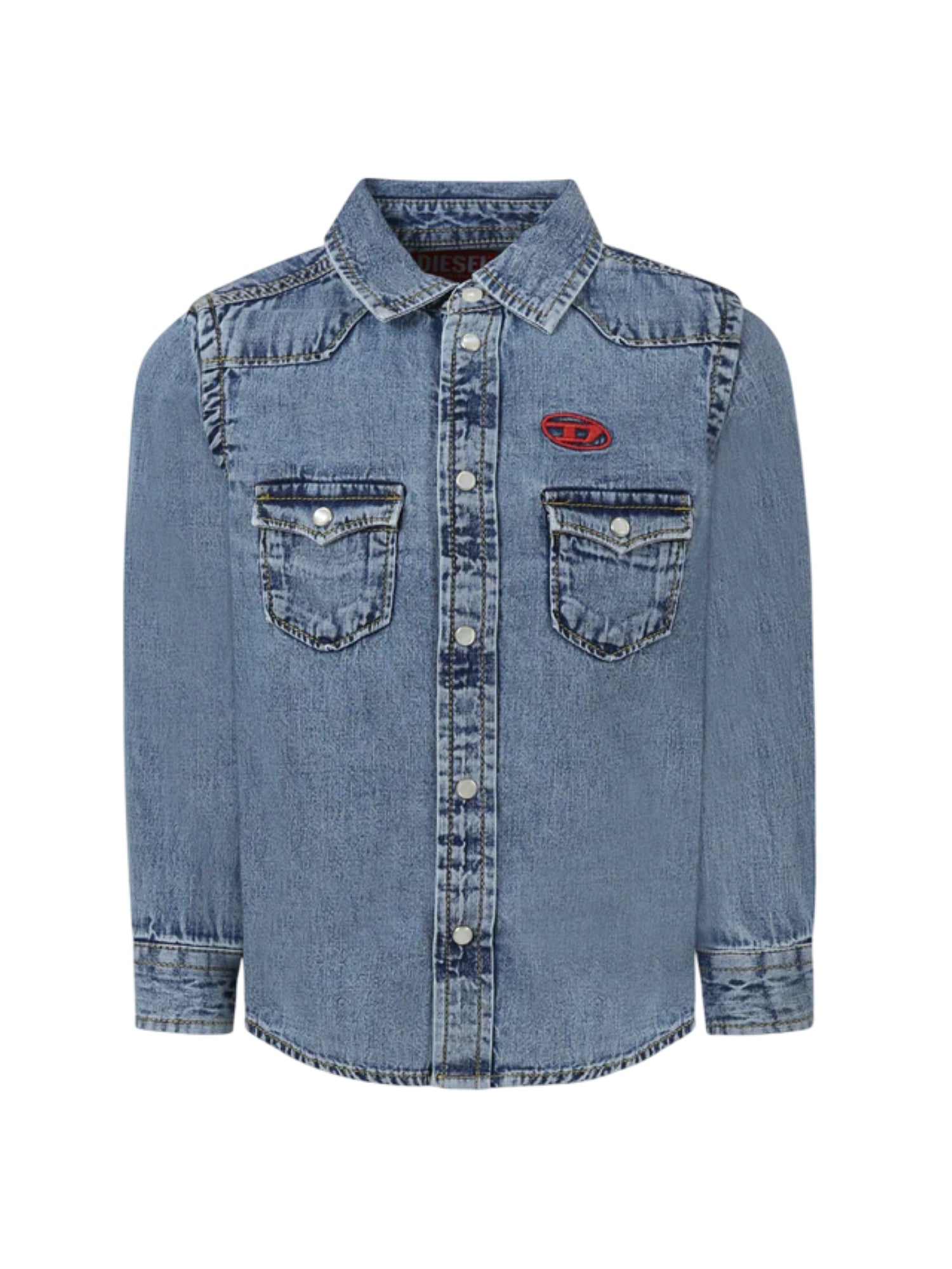 Diesel camicia in denim Ceko manica lunga lavaggio blu J00760-KXBNH K01 DIESEL 
