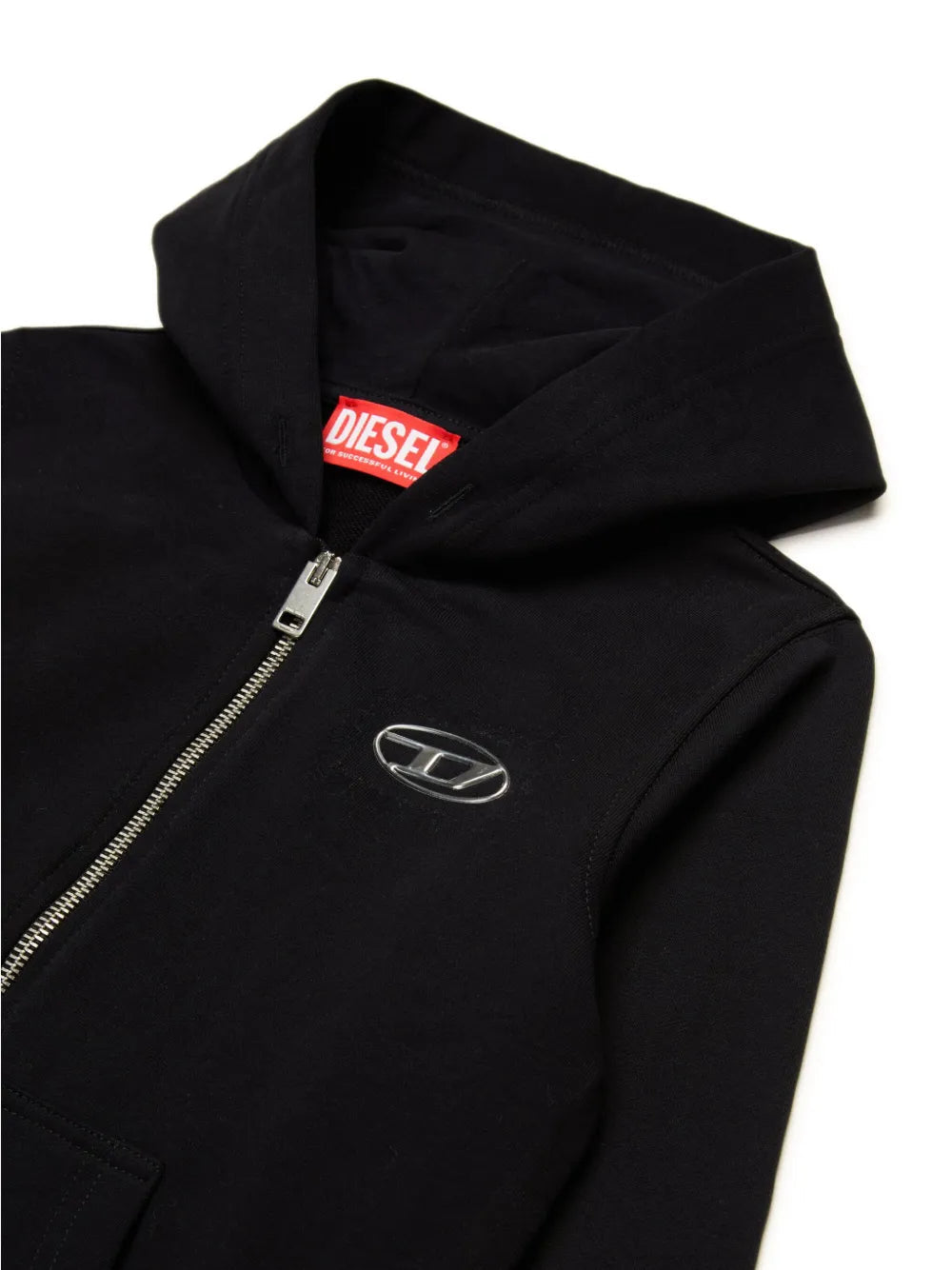 Diesel felpa con zip e cappuccio Smacis nero J02244-KYAVF K900 DIESEL 