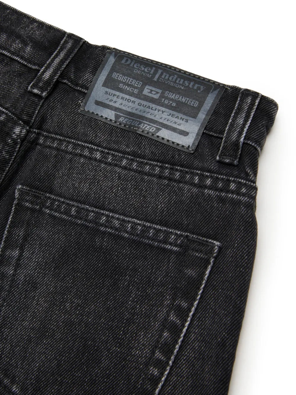 Diesel jeans gamba larga Argjx in denim rigido lavaggio nero J02322-KXBNV K02 DIESEL 
