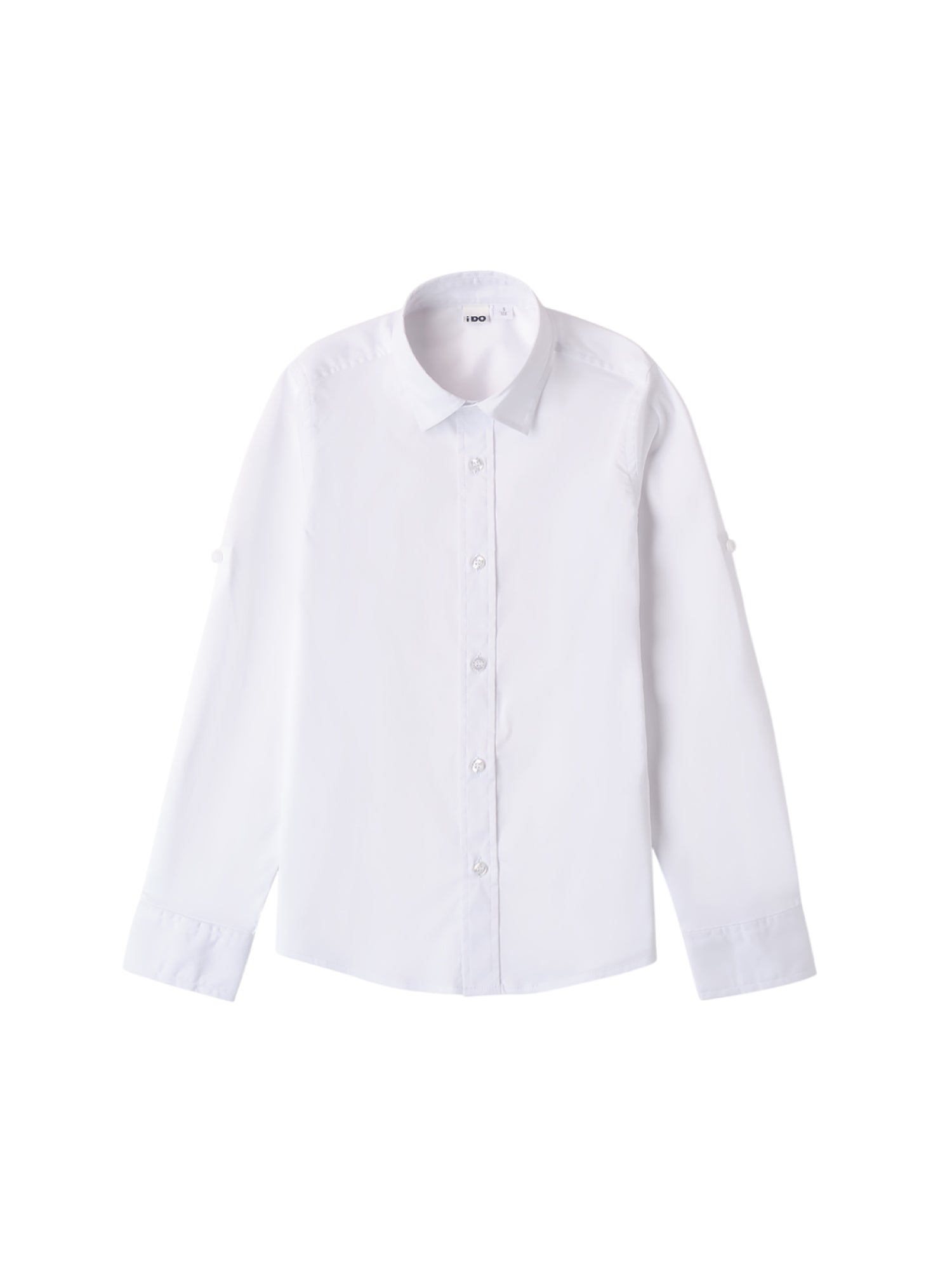 iDo camicia manica lunga in cotone bianco 4B587 0113 iDO 