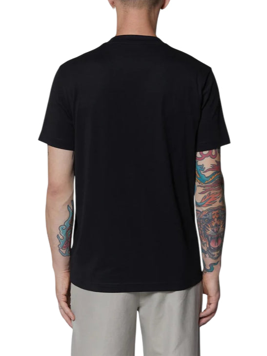 John Richmond T-shirt manica corta con logo ricamato Husillo nero UMP25020TS BLACK John RICHMOND 