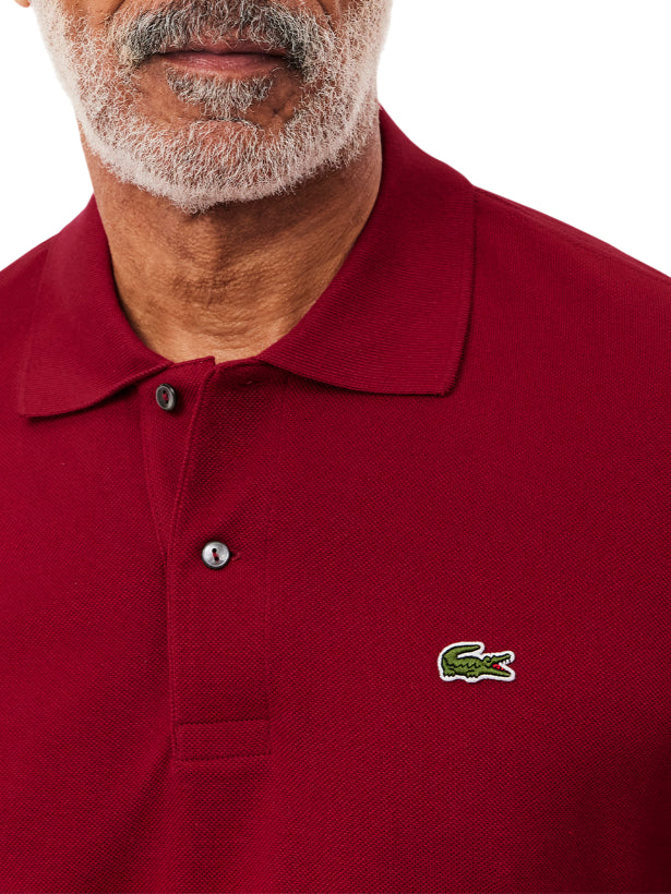 Lacoste polo manica corta 12.12 in piquè rosso scuro 1212 476 LACOSTE 