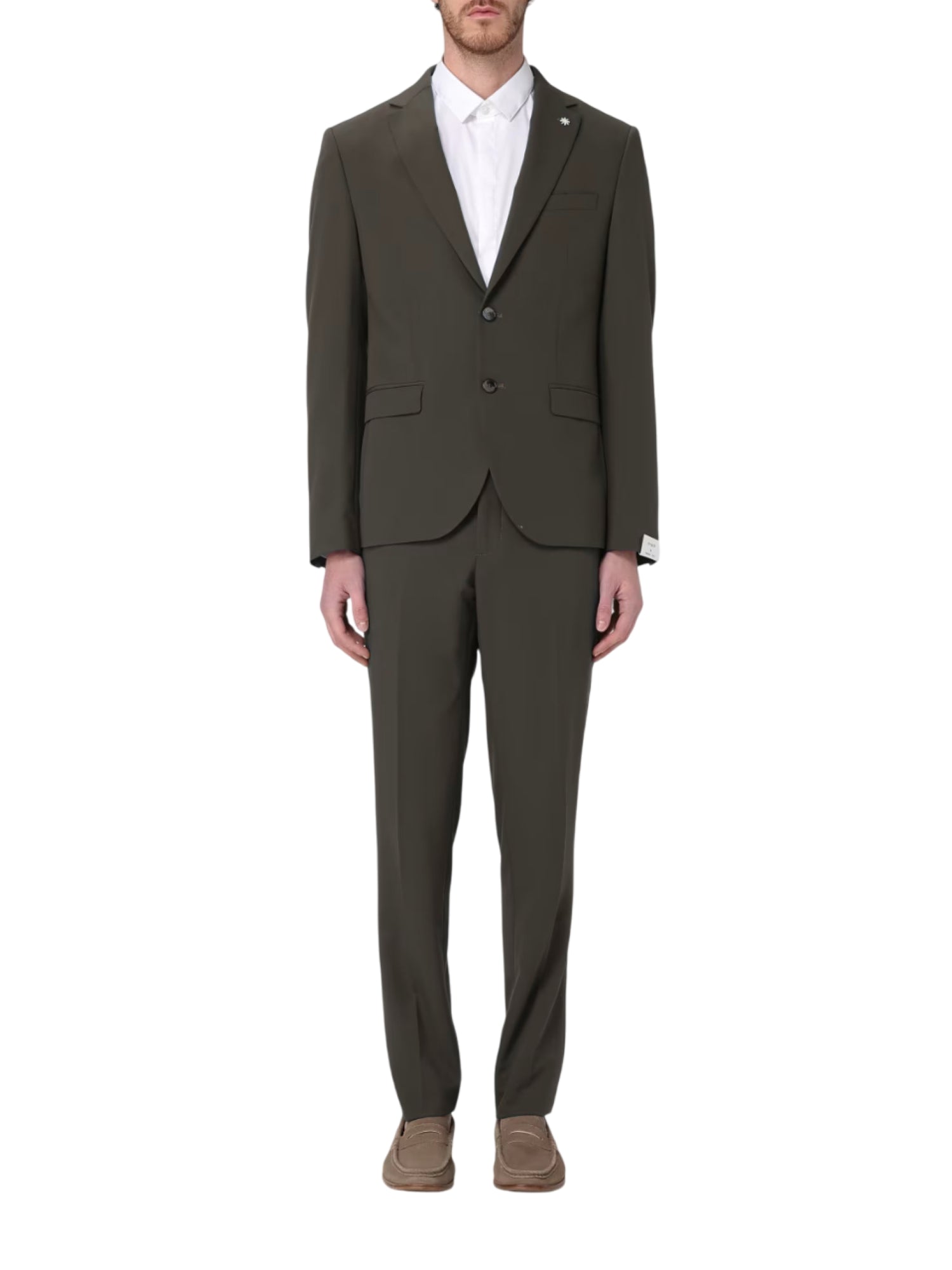 Manuel Ritz abito uomo monopetto marrone 3832A3119-250000 30 MANUEL RITZ 