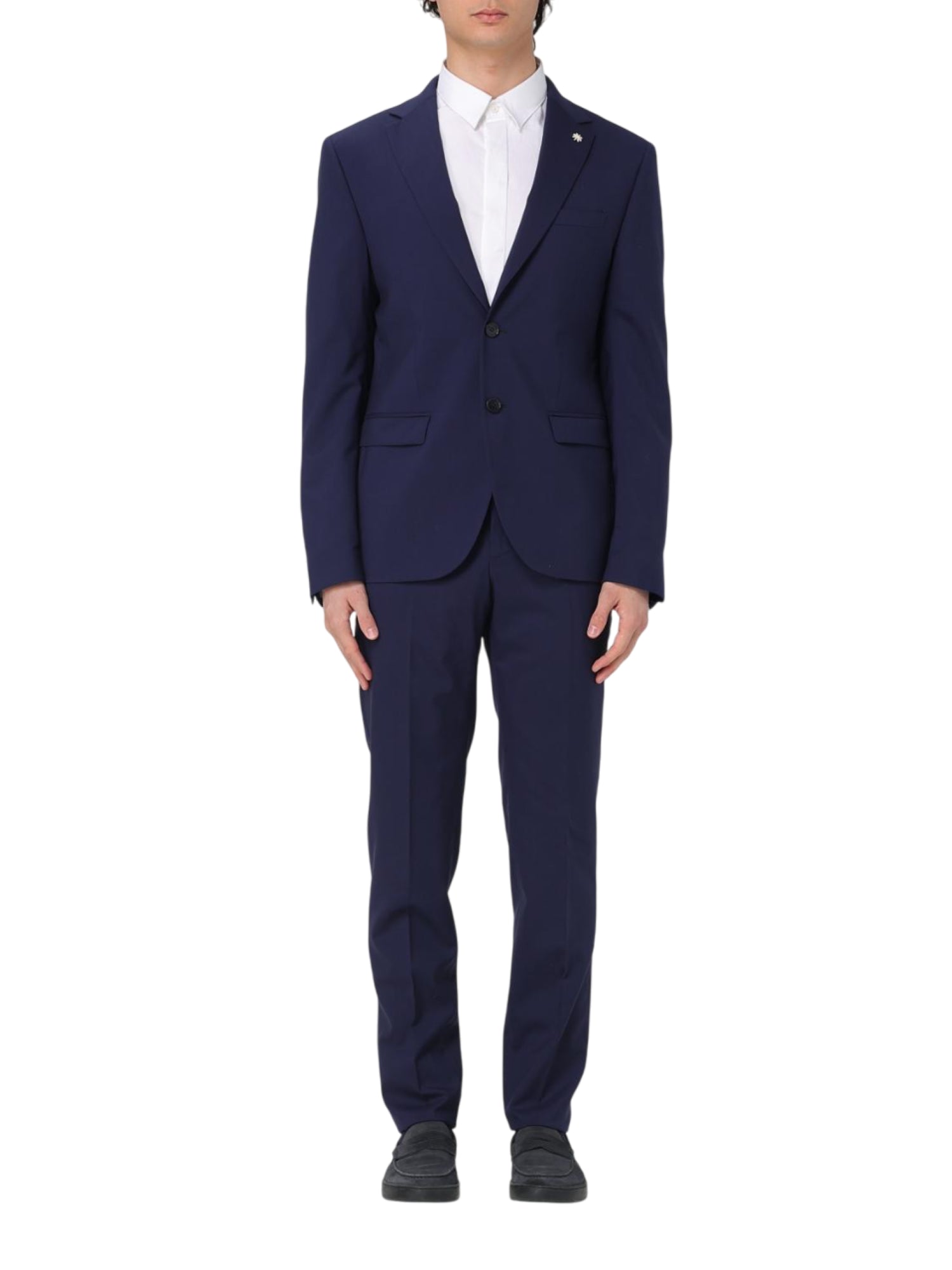 Manuel Ritz abito uomo monopetto in fresco lana blu 3832A3318-253137 89 MANUEL RITZ 