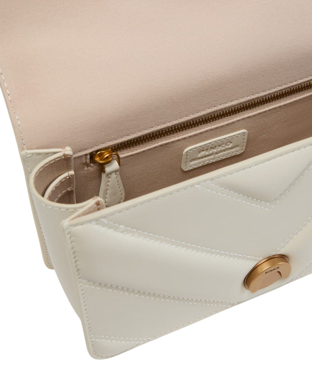 Pinko borsa Love Bag One Mini Light in nappa trapuntata bianco 104550-A26Z Z14Q PINKO 