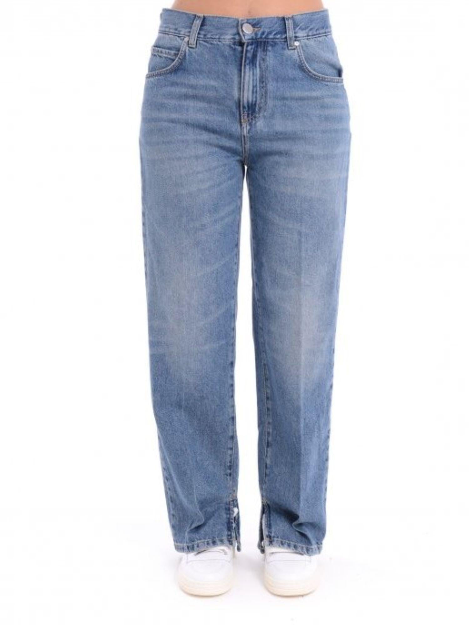Pinko jeans gamba larga Lovely Loose lavaggio blu medio 104600-A2DY PJU PINKO 