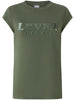 Pinko T-shirt Marrakech manica corta con logo verde militare