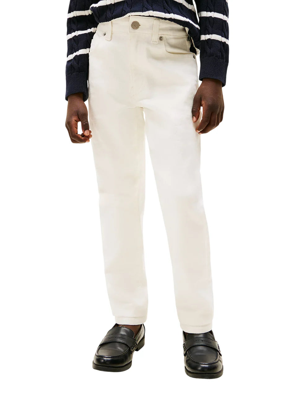 Tommy Hilfiger jeans gamba slim in denim bianco KB0KB09773 YBR Tommy Hilfiger 