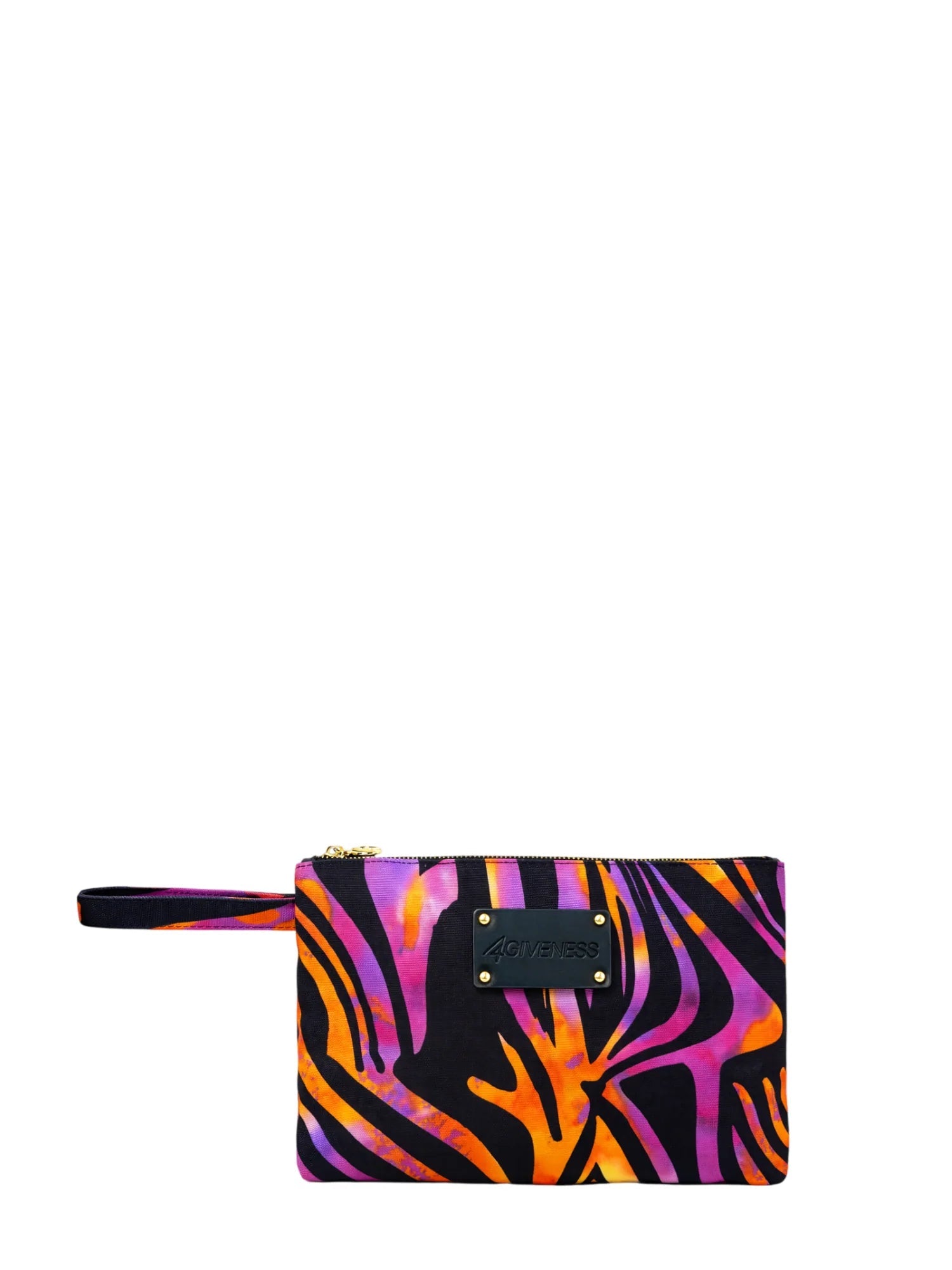 4giveness pochette Capri in fantasia Hypnotic Zebra viola arancio 126WACPO5952 200 4Giveness 