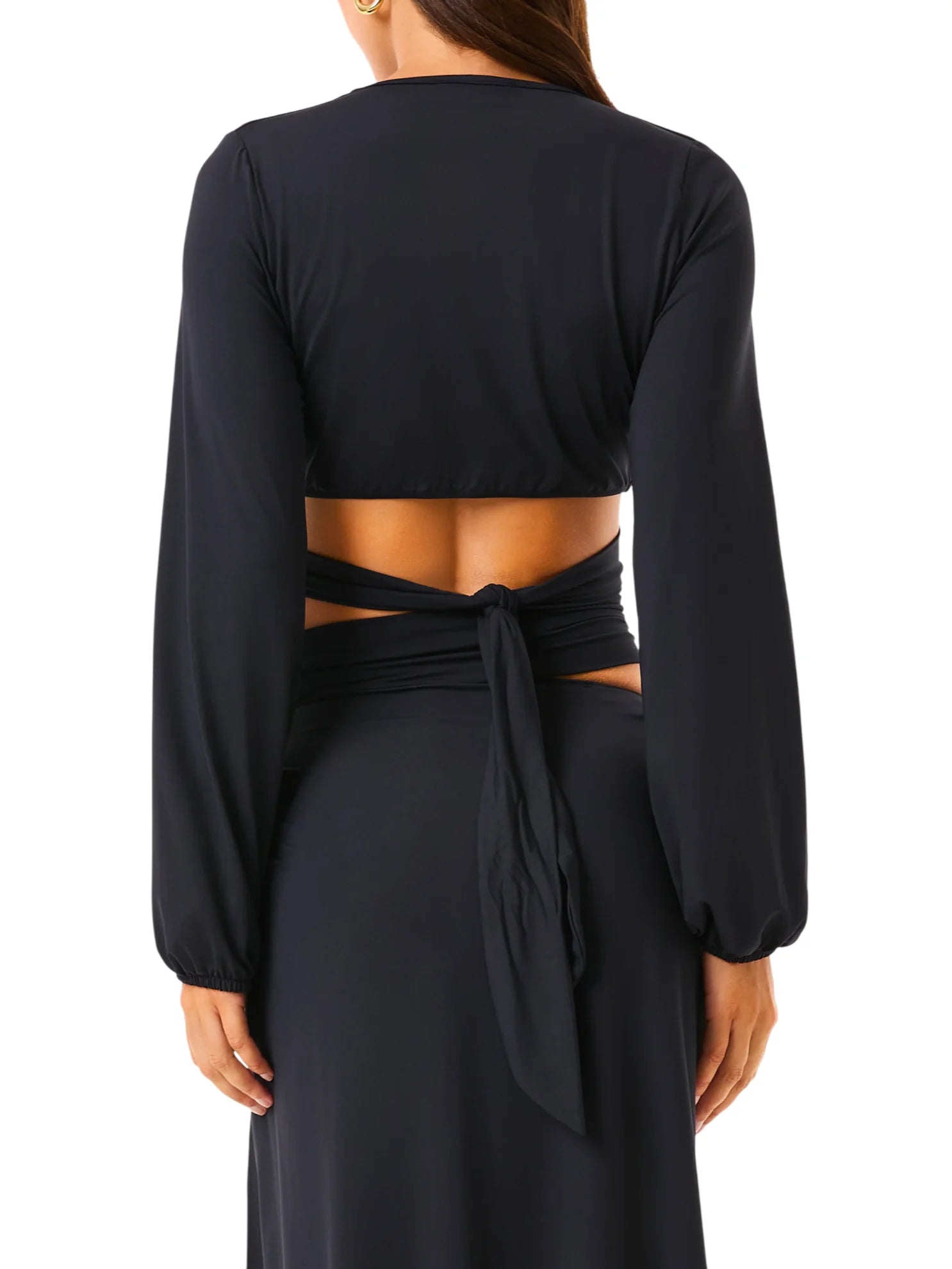 4giveness top crop Soft Touche con cut out nero 126WRWTP5640 110 4Giveness 