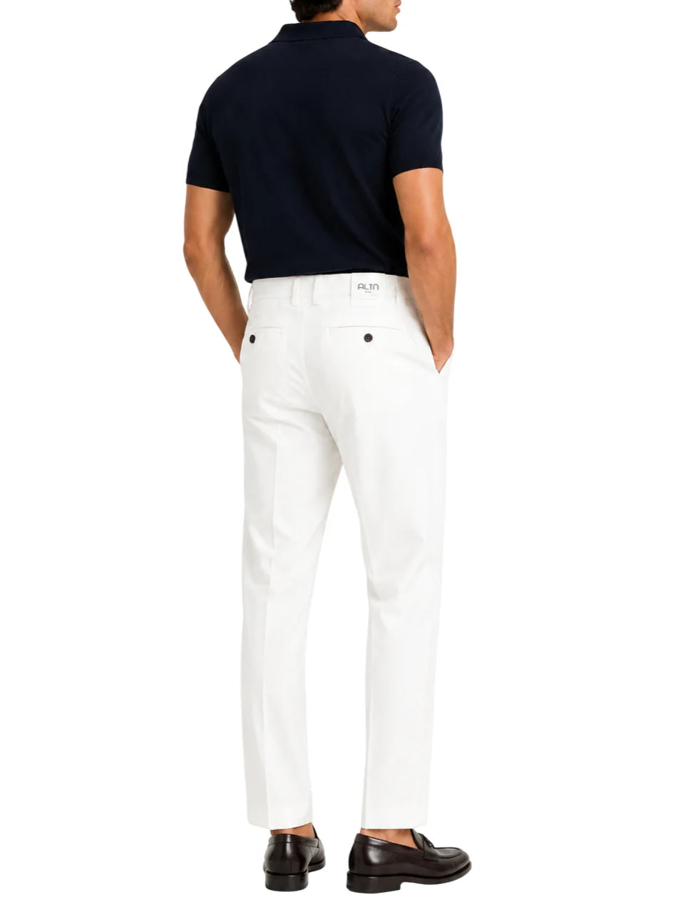 Alta Tensione pantaloni uomo con pinces panna R2701L-CANOA PANNA ALTA TENSIONE 