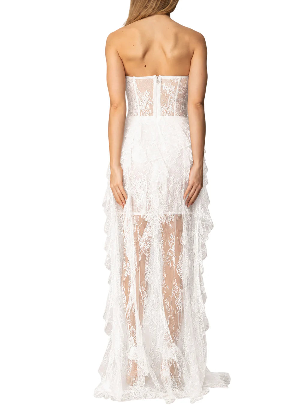 Aniye By abito lungo bustier Tamara in pizzo bianco 185038 02485 ANIYE BY 