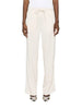 Aniye By pantaloni gamba larga con bande laterali beige chiaro