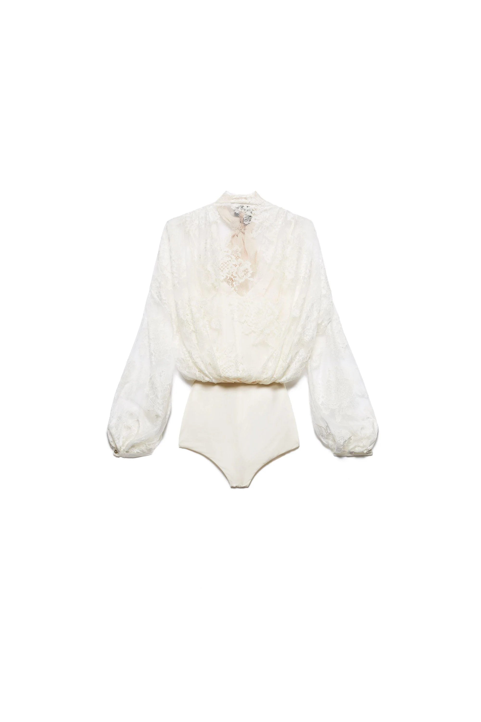 Aniye By body Tamara in pizzo con fusciacca panna 185141 02485 ANIYE BY 