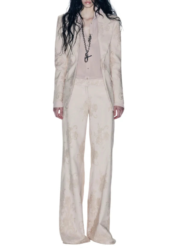 Aniye By pantaloni palazzo Silva in pizzo rosa cipria 185272 02486 ANIYE BY 