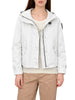 Blauer giubbino leggero Marcella con cappuccio bianco