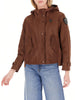 Blauer giubbino leggero Marcella con cappuccio marrone