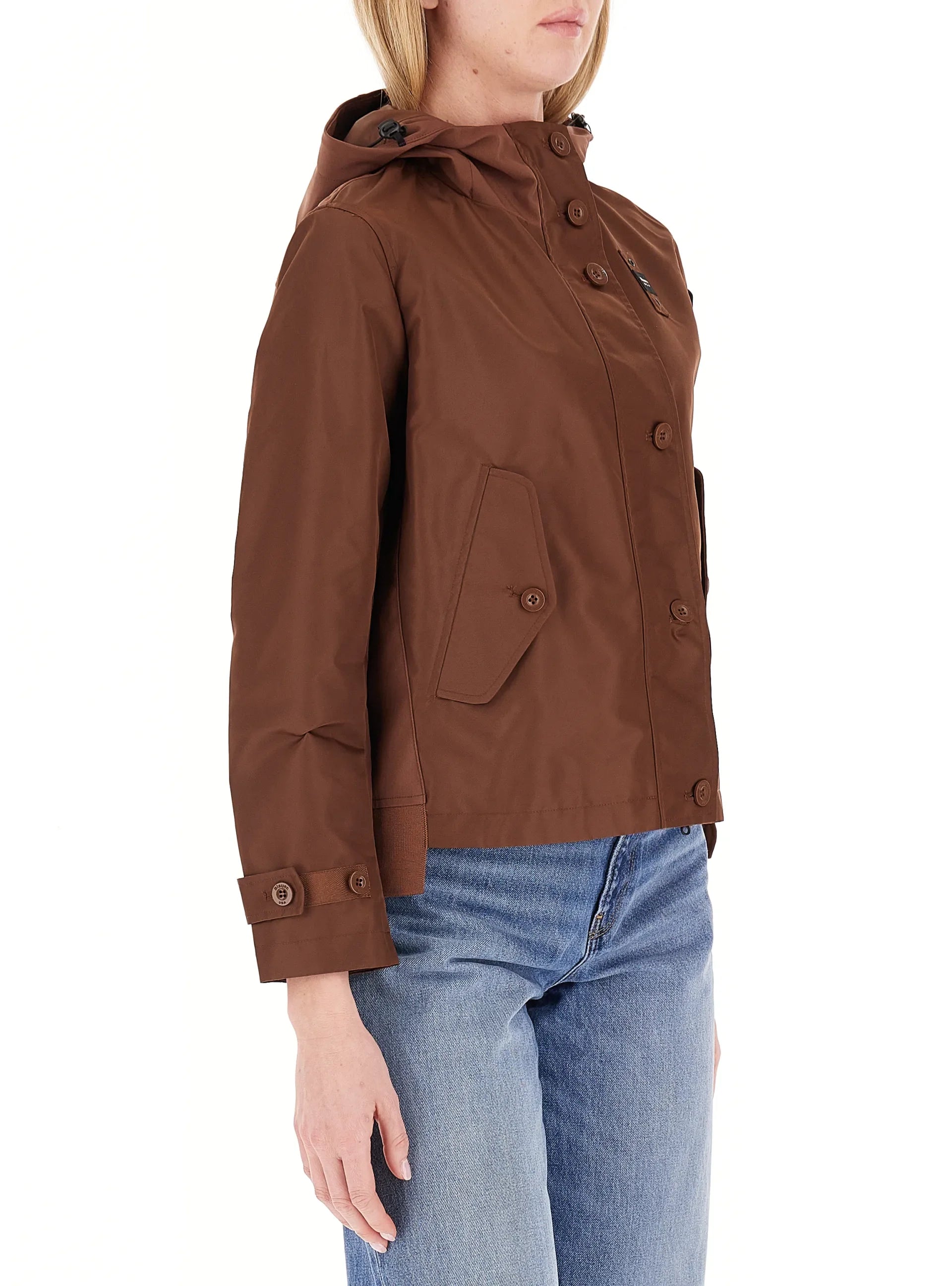 Blauer giubbino leggero Marcella con cappuccio marrone 26SBLDC01219-007108 30A BLAUER 