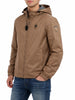 Blauer giubbino leggero antivento uomo con cappuccio Carruth marrone