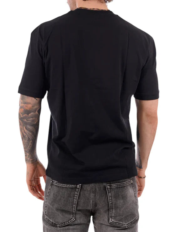 Blauer T-shirt uomo con patch logato nero 26SBLUH02068-007439 999 BLAUER 