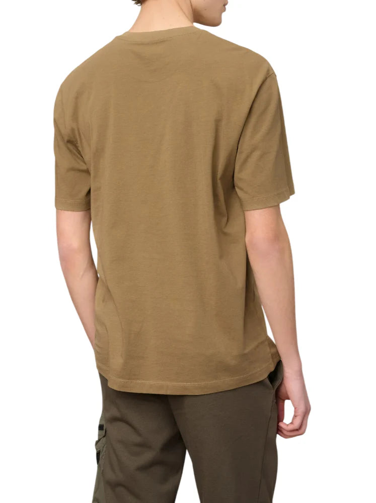 Blauer T-shirt manica corta uomo con logo marrone 26SBLUH02301-007439 340 BLAUER 