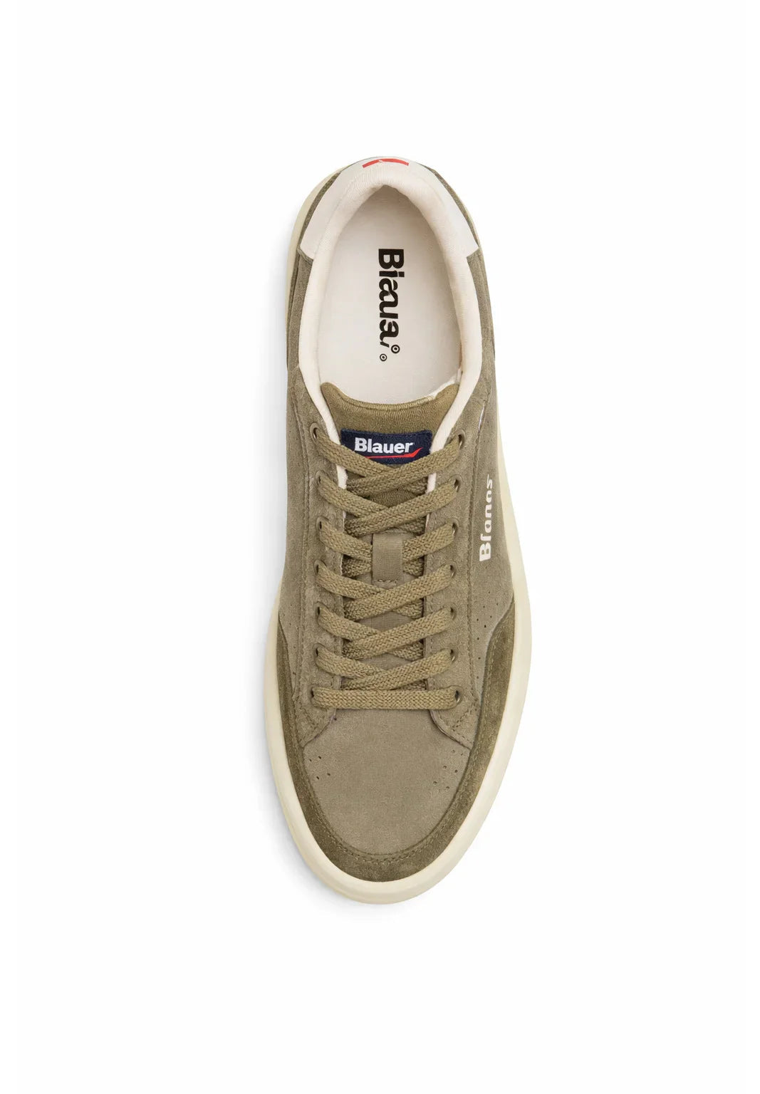 Blauer sneakers uomo Kyoto in pelle e suede verde militare S6KYOTO01-LES MIL BLAUER 