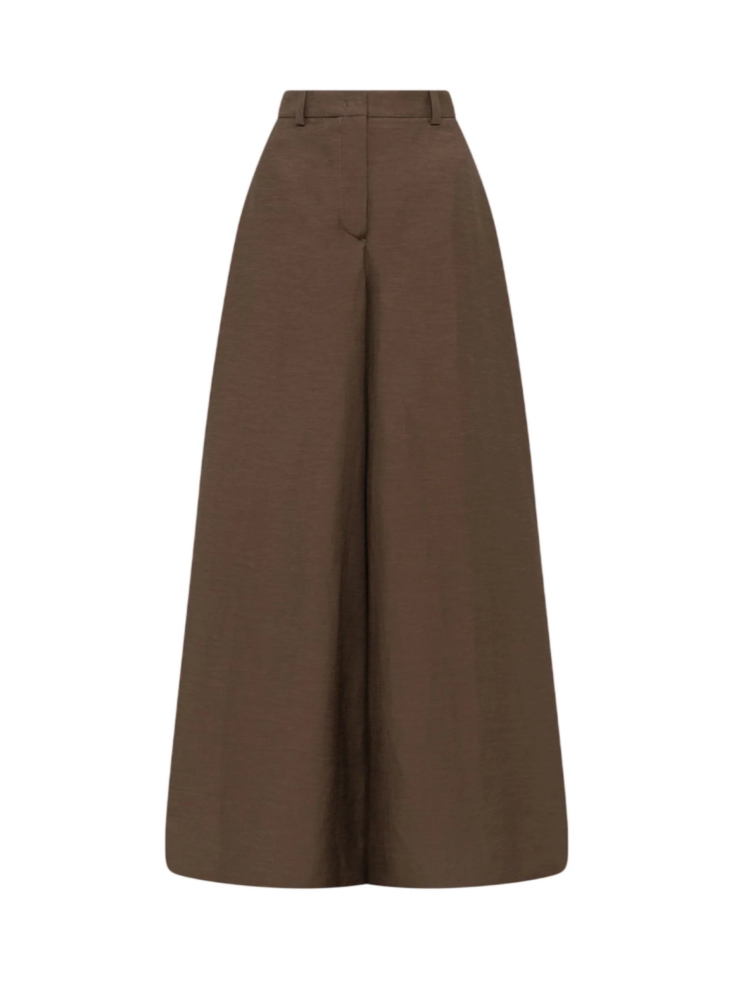 Blugirl pantaloni wide leg donna misto lino marrone RA6192T8823 90913 BLUGIRL 