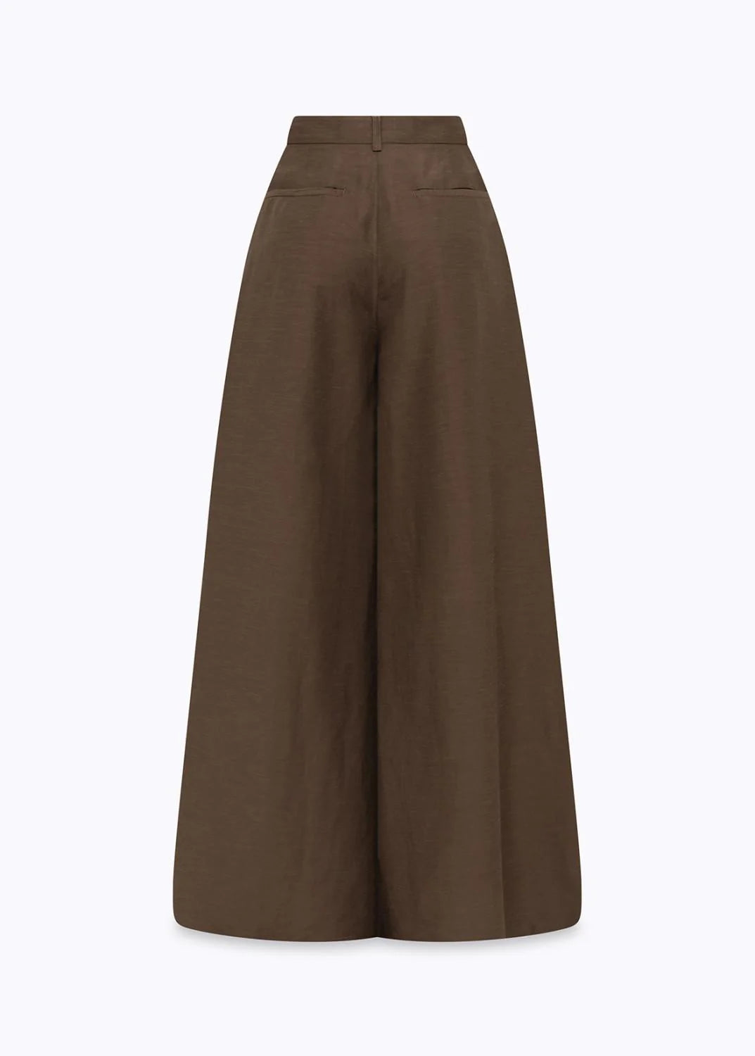 Blugirl pantaloni wide leg donna misto lino marrone RA6192T8823 90913 BLUGIRL 